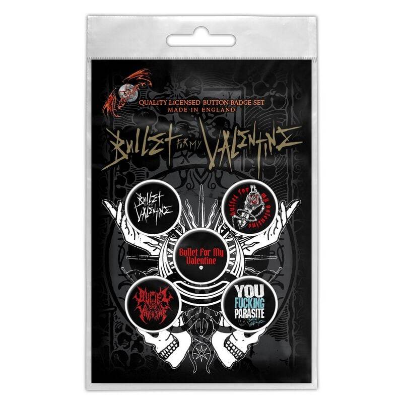 Bullet For My Valentine Button - Logo - multicolor  - Lizenziertes Merchandise! von Bullet For My Valentine