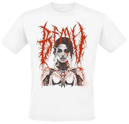 Bullet For My Valentine Robotic Woman Männer T-Shirt weiß XL 100% Baumwolle Band-Merch, Bands von Bullet For My Valentine