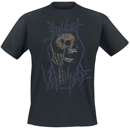 Bullet For My Valentine Thrash Skull Männer T-Shirt schwarz XXL 100% Baumwolle Band-Merch, Bands von Bullet For My Valentine