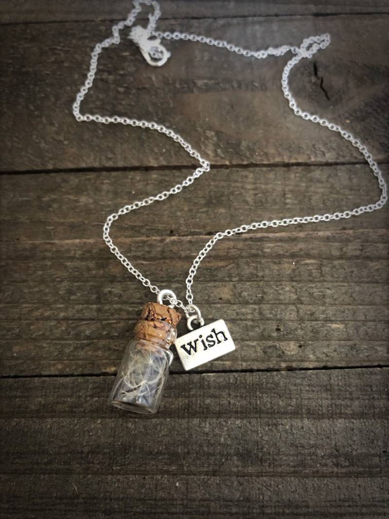 Wunschkette, Terrarium, Pustezahn Schmuck, Fläschchen Halskette von BulletsForBelles