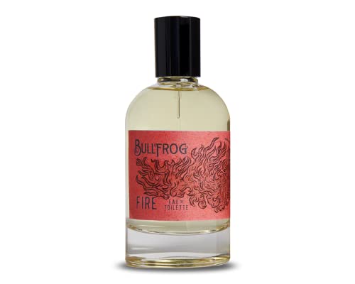 Bullfrog Eau de Toilette Elements: Fire 100 ml – Herrenparfüm – Zitrusfrüchte, fruchtige Noten, schwarze Johannisbeere, Minze, Patschuli und Eichenmoos – hergestellt in Italien von Bullfrog