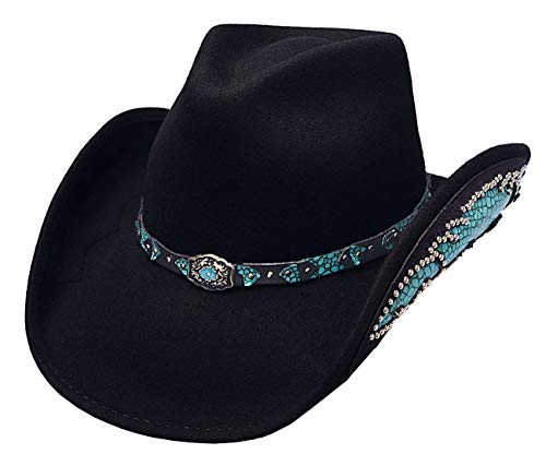 Bullhide Hats Cowboyhut Loving You Easy Wollfilz schwarz Line Dance Größe 53-56(XL (56)) von Bullhide