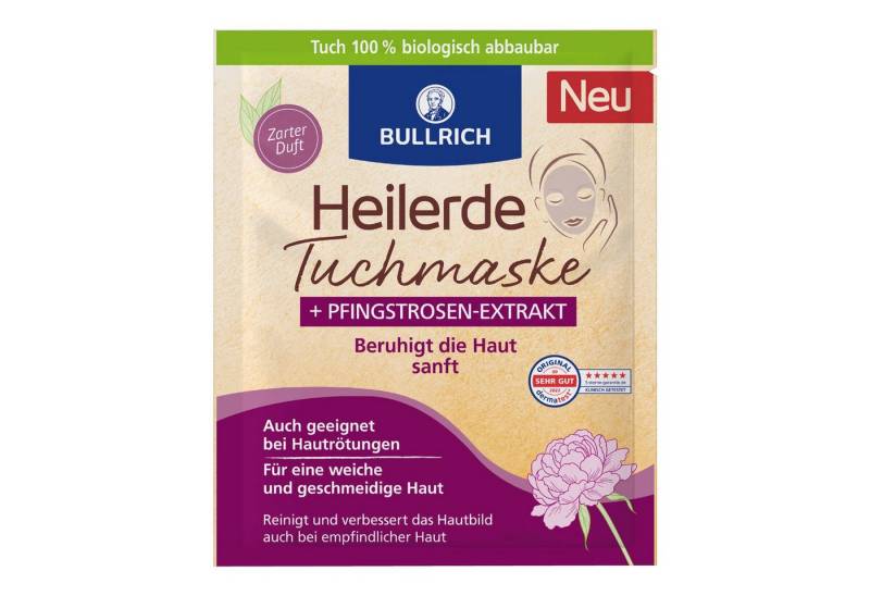 Bullrich Gesichtsmaske Heilerde Tuchmaske + Pfingstrosen-Extrakt von Bullrich