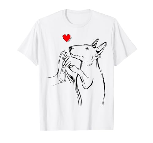 Bullterrier Hunde Mama Liebe Frauchen Hunde T-Shirt von Bullterrier Hunde & Welpen Geschenkideen