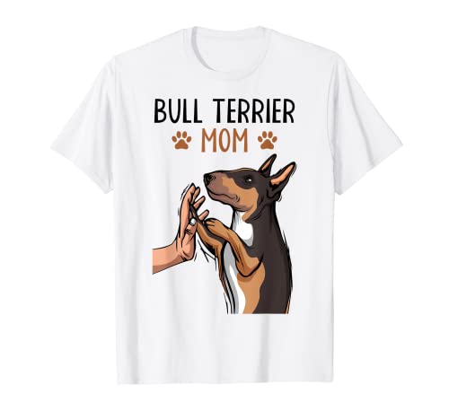 Bullterrier Hunde Mama Mom Frauchen Bull Terrier Hund T-Shirt von Bullterrier Hunde & Welpen Geschenkideen