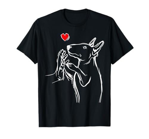 Bullterrier Liebe Hunde Mama Frauchen Hunde T-Shirt von Bullterrier Hunde & Welpen Geschenkideen