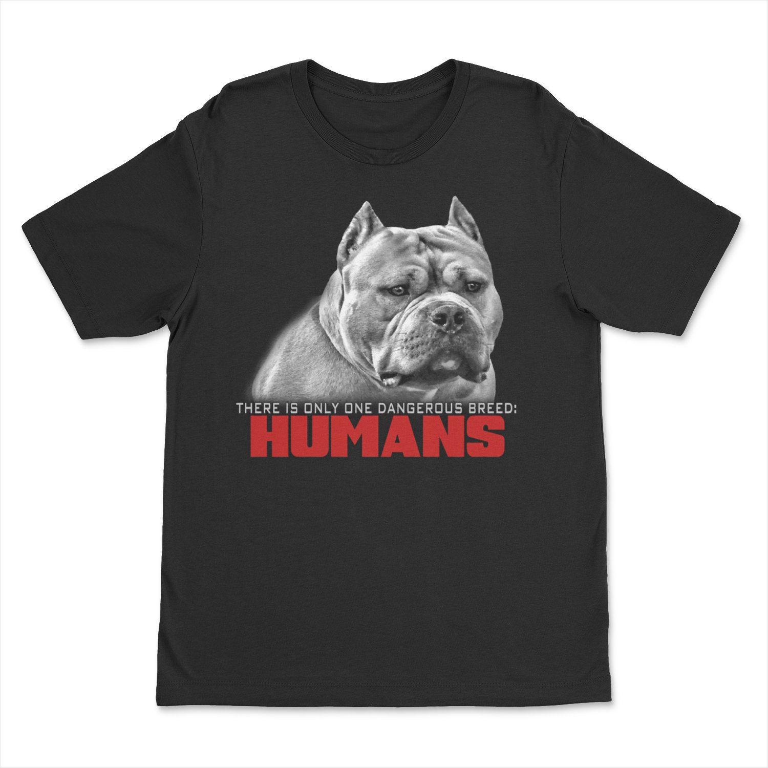 Ban Dumme Menschen, Keine Hunde Shirt Für Pitbull Und Bully Rasse-Liebhaber von BullySupplies