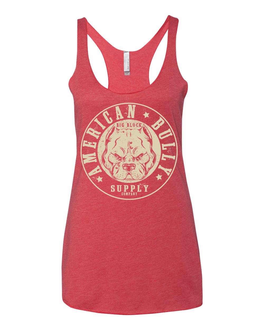 Big Block Sammlung Von American Bully Supply Company. Frauen Racerback Tanktop Für Pit Bull Und Liebhaber. Klein-2 X von BullySupplies