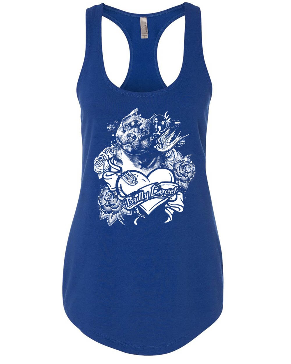 Bully Liebhaber Pitbull Tank Top Women Flowy Racerback Für Pitbull Und Rasse in Größen Damen Klein - Frauen 2 X von BullySupplies