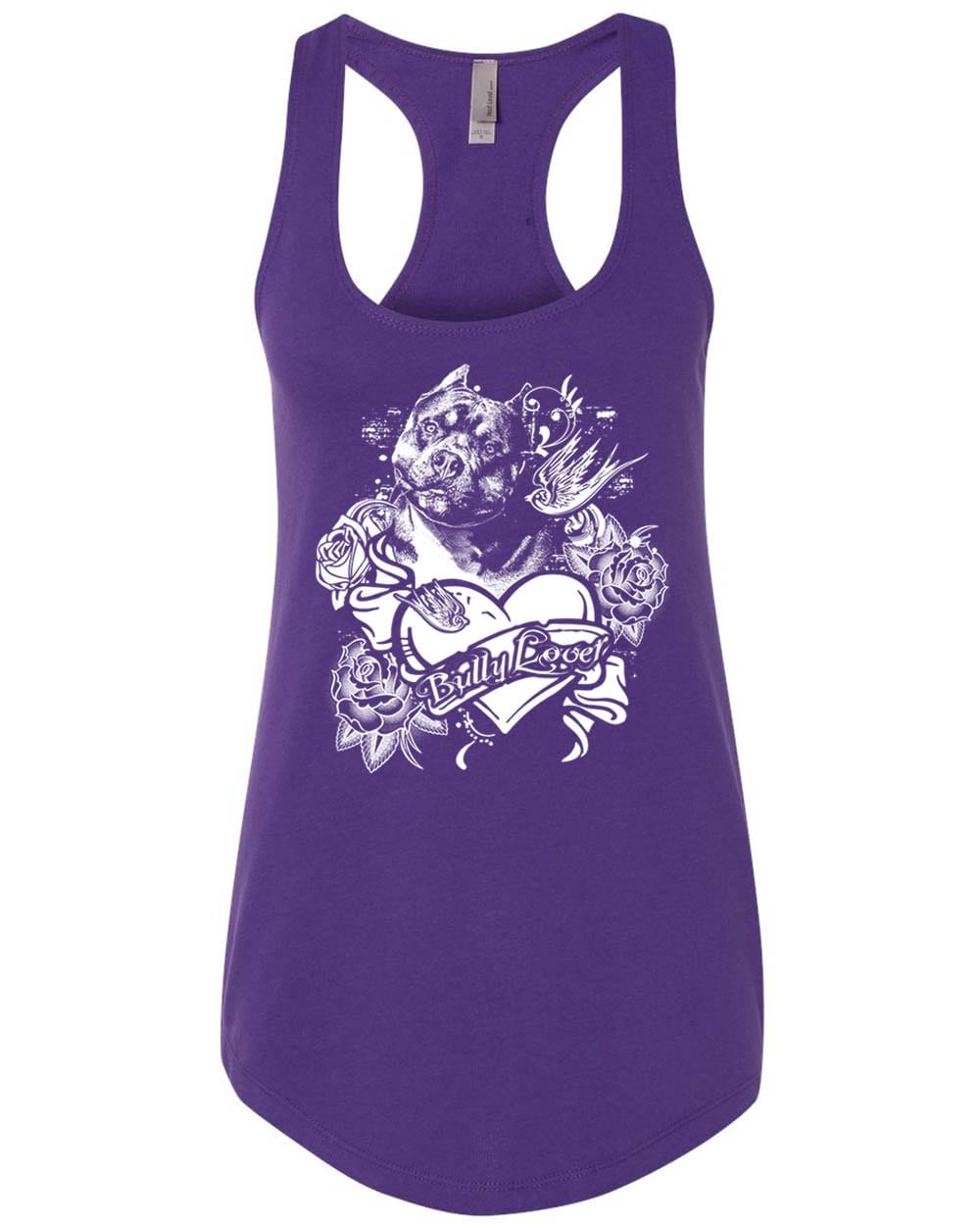 Bully Liebhaber Pitbull Tank Top Women Flowy Racerback Für Pitbull Und Rasse in Größen Damen Klein - Frauen 2 X von BullySupplies