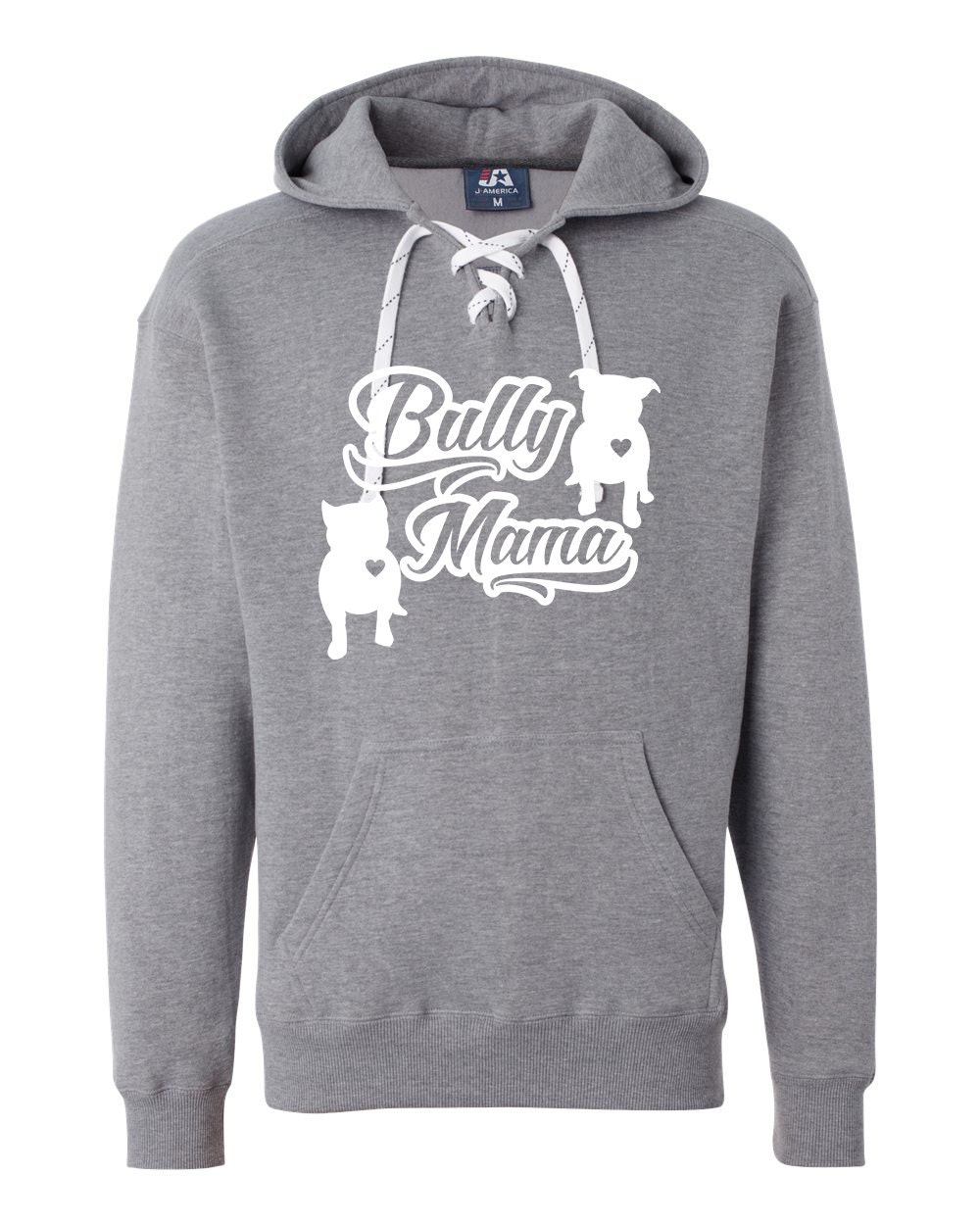 Bully Mama Hoodie Unisex Sport Lace Pullover, Pitbull Design von BullySupplies