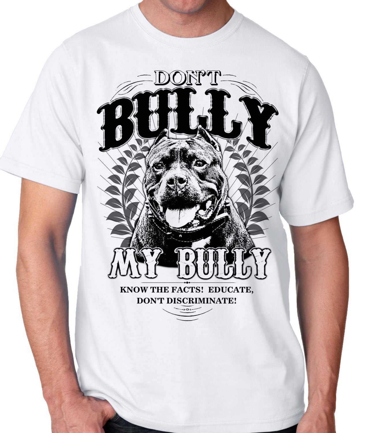 Don't Bully My Green Erwachsenen-T-Shirt Für Pitbull Und Bully-Liebhaber in Den Größen Small Medium Large Xlarge Xxl 3X 4X 5X von BullySupplies