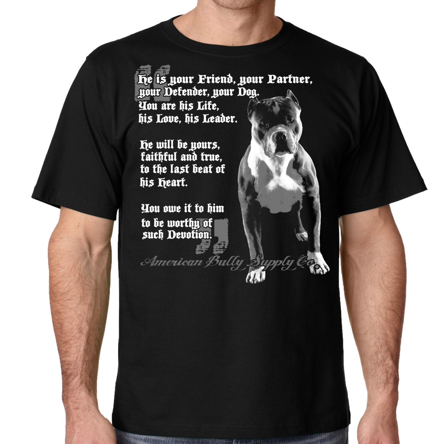 Freunde Shirt Für Pit Bull Und Bully Rasse Liebhaber Erwachsene Regelmäßige Fit Tshirt Herren Shirts 4x 5x von BullySupplies