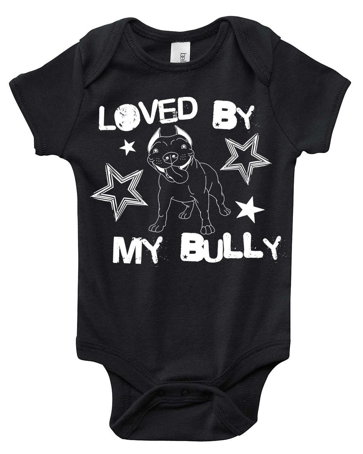 Geliebt Von My Bully Baby Onesie Für Pitbull Und Bully-Rasse-Liebhaber in Den Größen 6 Monate 12 18 von BullySupplies