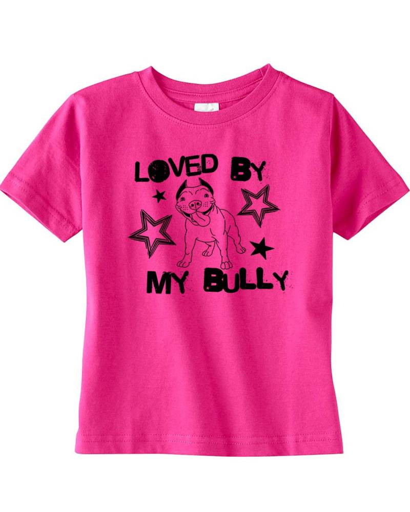 Geliebt Von My Bully Kleinkind T Shirt Für Pitbull Und Rasse Liebhaber Pitbull Hemden Kinder Pit Bull in Größen 2 T-5/6 T von BullySupplies