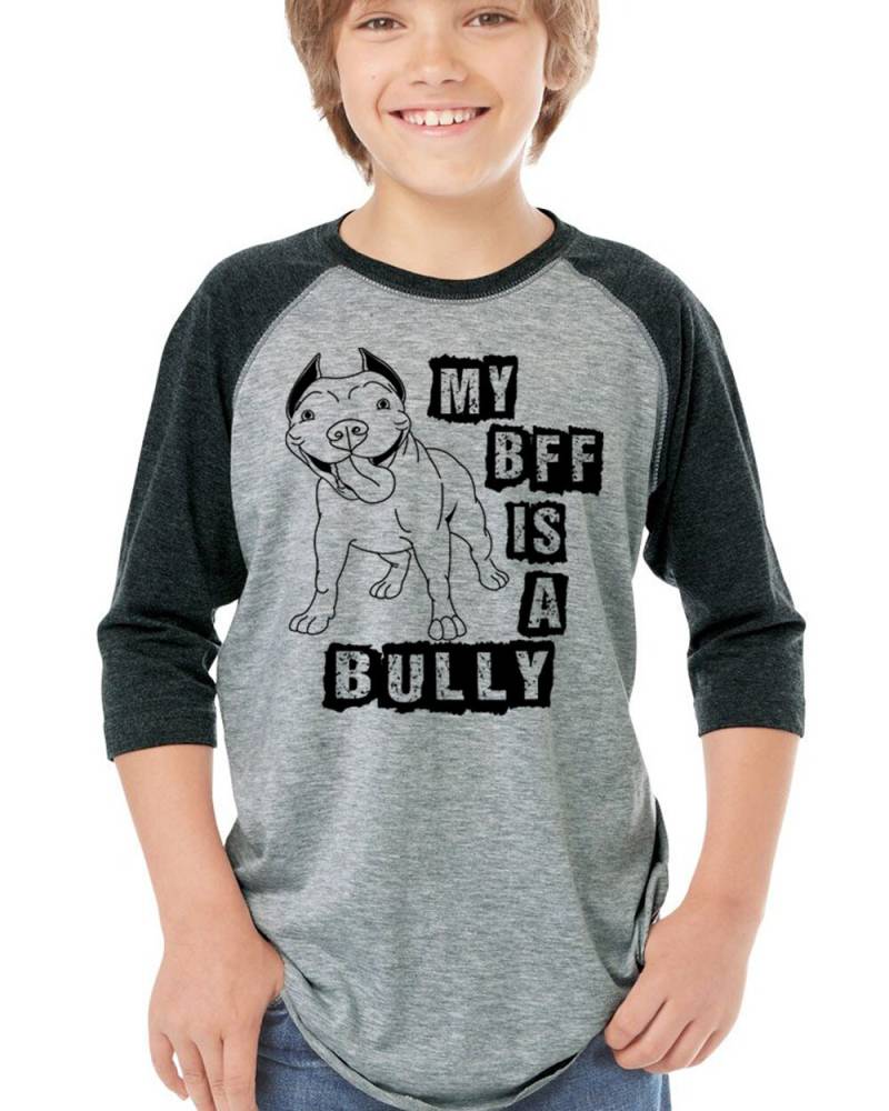 Meine Bff Ist A Bully Kinder Pitbull T-Shirt Jugend Schläger T-Shirt Für Kinder, Die Ihre Zu Lieben Größen Xs - Xl von BullySupplies