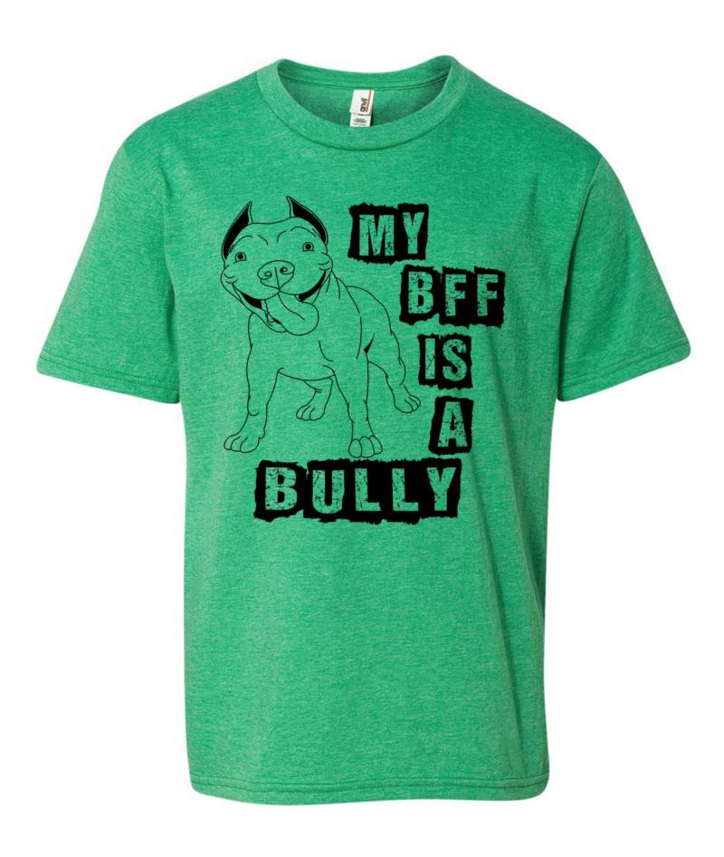 Meine Bff Ist A Bully Kinder Pitbull T-Shirt Jugend Shirt Für Größen Xs Bis Xl von BullySupplies