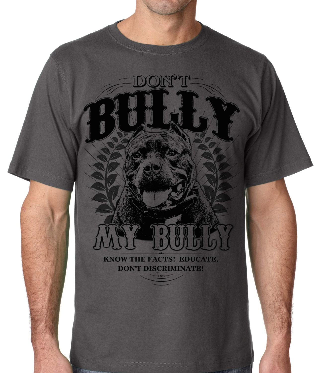 Nicht Bully My Holzkohle Erwachsenen T-Shirt Für Pitbull Und Bully-Rasse-Liebhaber in Der Größe Klein Mittel Groß Xlarge Xxl 3 X 4 5 X von BullySupplies