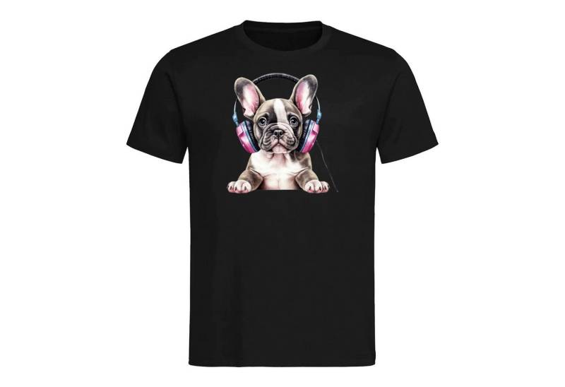 Bullyfriend T-Shirt Bullyfriend T-Shirt mit Französische Bulldogge Frontprint Aus Baumwolle von Bullyfriend