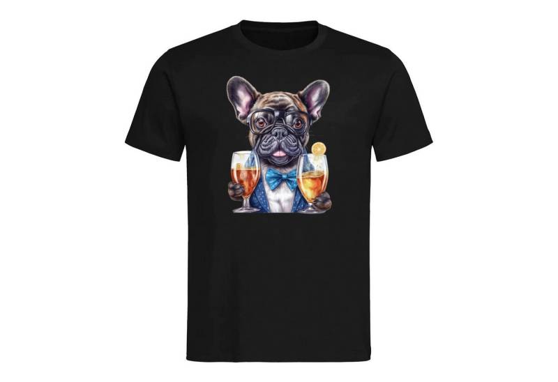 Bullyfriend T-Shirt Bullyfriend T-Shirt mit Französische Bulldogge Frontprint Aus Baumwolle von Bullyfriend