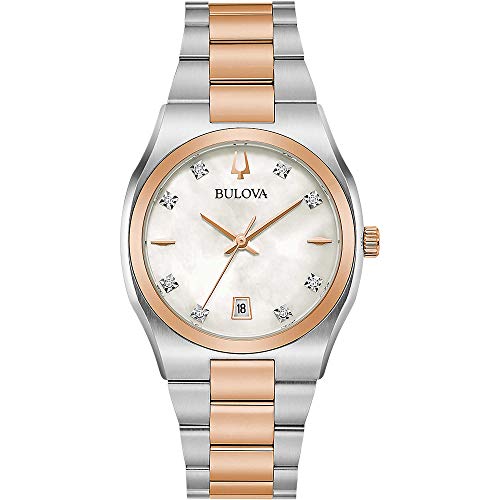 Bulova Donna Analog-Digital Quarz Uhr mit Edelstahl Armband 98P199 von Bulova