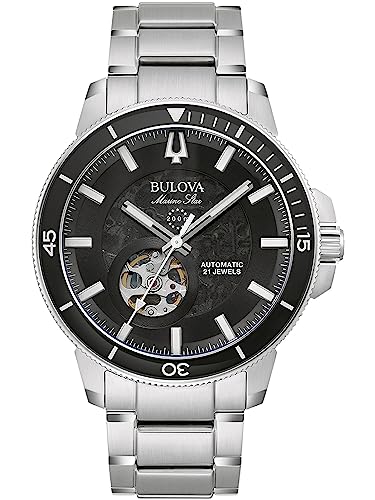 Bulova 96A290 Marine Star Uhr Herrenuhr Edelstahl 20 bar Analog Silber von Bulova