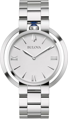 Bulova Damen Analog Quarz Uhr mit Edelstahl Armband 96L306 von Bulova