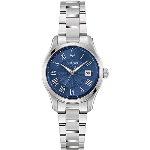 Bulova Damen Analog Quarz Uhr mit Edelstahl Armband 96M163 von Bulova