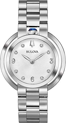 Bulova Damen Analog Quarz Uhr mit Edelstahl Armband 96P184 von Bulova
