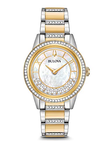 Bulova Damen Analog Quarz Uhr mit Edelstahl Armband 98L245 von Bulova