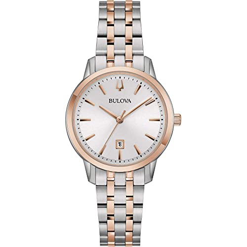 Bulova Damen Analog Quarz Uhr mit Edelstahl Armband 98M137 von Bulova