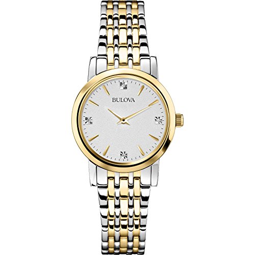 Bulova Damen-Armbanduhr Analog Quarz Edelstahl 98P115 von Bulova