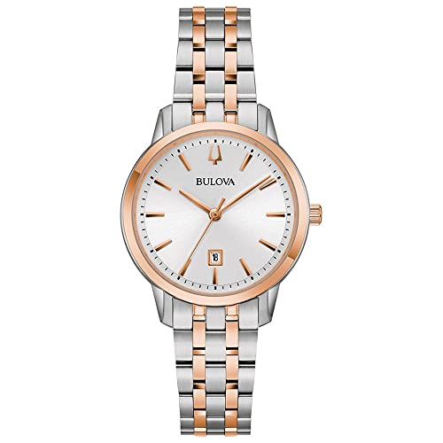 Bulova Damen Quarz Armbanduhr aus Edelstahl mit Edelstahl Band - 98M137 von Bulova