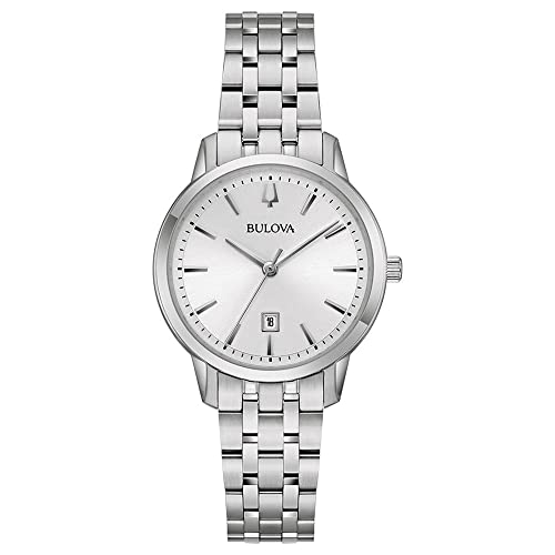 Bulova Damen Analog Quarz Uhr mit Edelstahl Armband 96M165 von Bulova