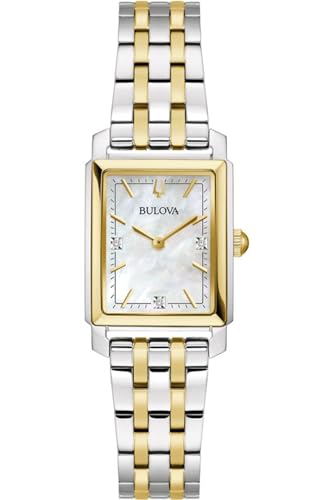 Bulova Damen Analog Classic Uhr mit Edelstahl Armband 98P220 von Bulova