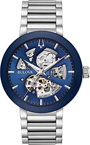 Bulova Herren Analog Automatik Uhr mit Edelstahl Armband 96A204 von Bulova