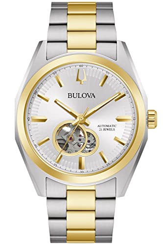Bulova Herren Analog Automatik Uhr mit Edelstahl Armband 98A284 von Bulova