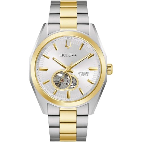 Bulova Herren Analog Automatik Uhr mit Edelstahl Armband 98A284 von Bulova