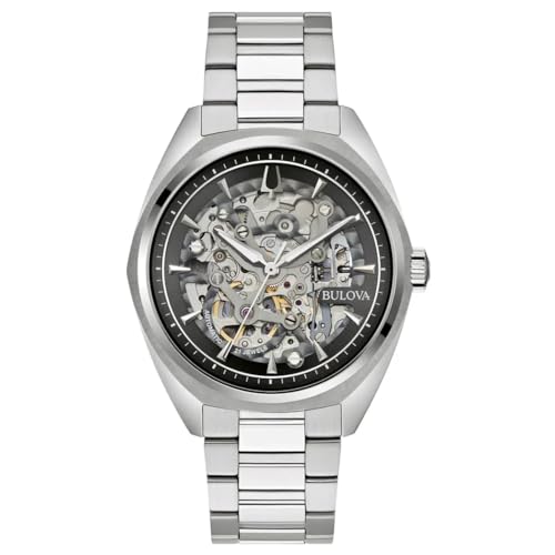 Bulova Herren Automatik Armbanduhr aus Edelstahl mit Edelstahl Band - 96A293 von Bulova