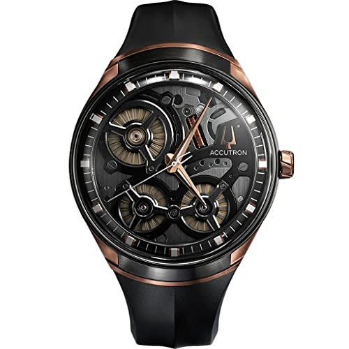 Bulova Herren Automatik Armbanduhr aus Edelstahl mit Kautschuk-Armband - Accutron Swiss Made Limited Edition - 2ES8A002 von Bulova