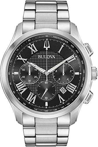 Bulova Herren Chronograph Quarz Uhr mit Edelstahl Armband 96B288 von Bulova