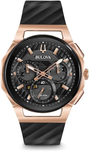 Bulova Herren Chronograph Quarz Uhr mit Gummi Armband 98A185 Bulova Herren Chronograph Quarz Uhr mit Gummi Armband 98A185 von Bulova