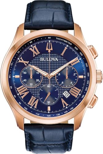 Bulova Herren Chronograph Quarz Uhr mit Leder Armband 97B170 Bulova Herren Chronograph Quarz Uhr mit Leder Armband 97B170 von Bulova