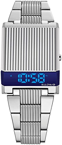 Bulova Herren Digital Uhr mit Edelstahl Armband 96C139 von Bulova