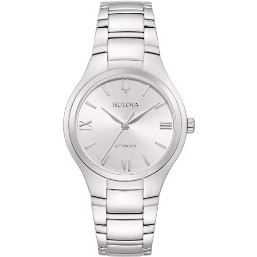 Bulova Lady Automatic Women's Watch, Gray 96L318, Steel case and Bracelet von Bulova