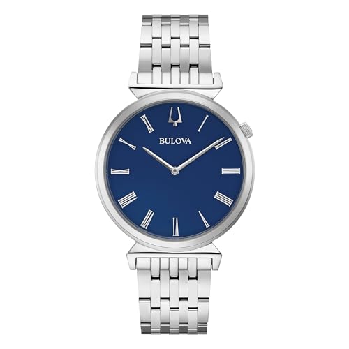 Bulova Herren Analog Quarz Uhr mit Edelstahl Armband 96A233 von Bulova