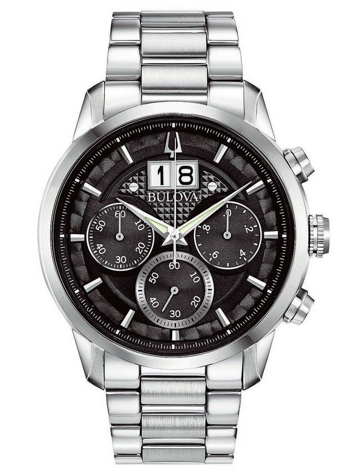 Bulova Quarzuhr Bulova 96B319 Sutton Classic Chronograph Herrenuhr 44mm 3ATM Bulova 96B319 Sutton Classic Chronograph Herrenuhr 44mm 3ATM Bulova Quarzuhr Bulova 96B319 Sutton Classic Chronograph Herrenuhr 44mm 3ATM Bulova 96B319 Sutton Classic Chronograph Herrenuhr 44mm 3ATM von Bulova