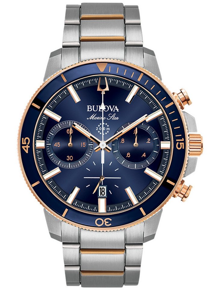 Bulova Quarzuhr Bulova 98B301 Marine Star Chronograph Herrenuhr 45mm 20ATM Bulova 98B301 Marine Star Chronograph Herrenuhr 45mm 20ATM von Bulova
