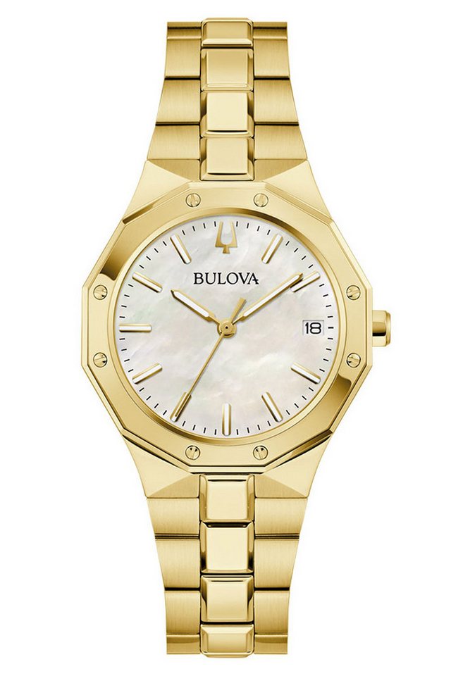 Bulova Quarzuhr Quarz Classic Goldfarben/Perlmutt von Bulova