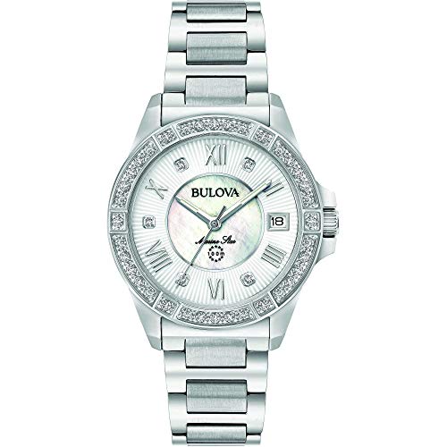 Bulova Damen Analog Automatik Uhr mit Edelstahl Armband 96R232 von Bulova